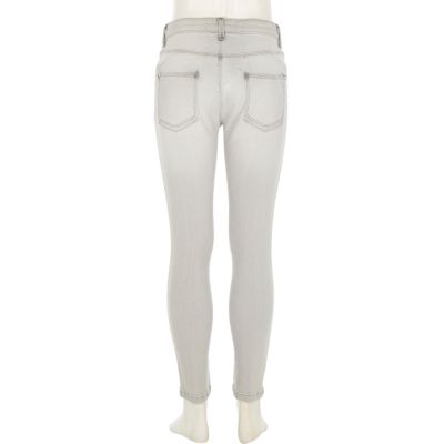 Girls grey Amelie superskinny jeans